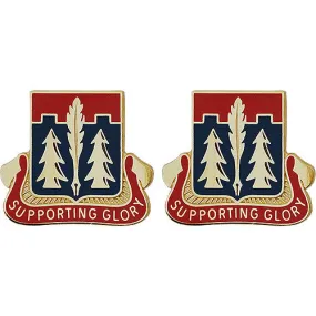 10th Personnel Services Battalion Unit Crest (Supporting Glory) - Sold in Pairs