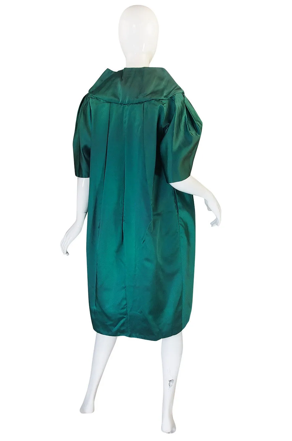 1950s Green Sculptural Lilli Diamond Dress & Jacket