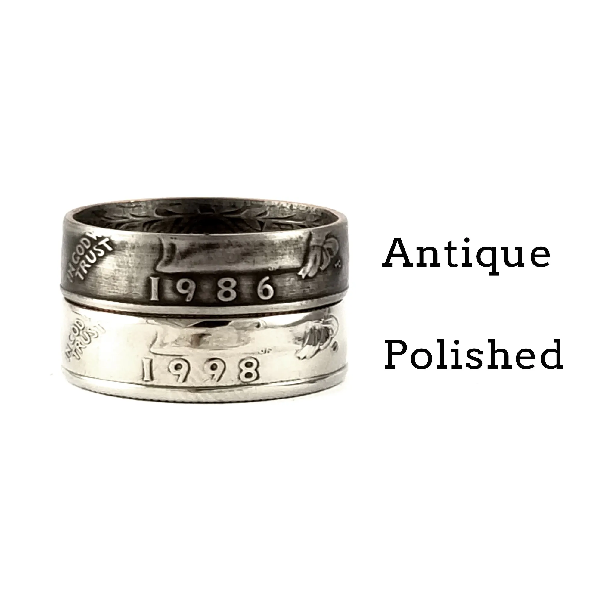 1974 Washington Quarter Coin Ring