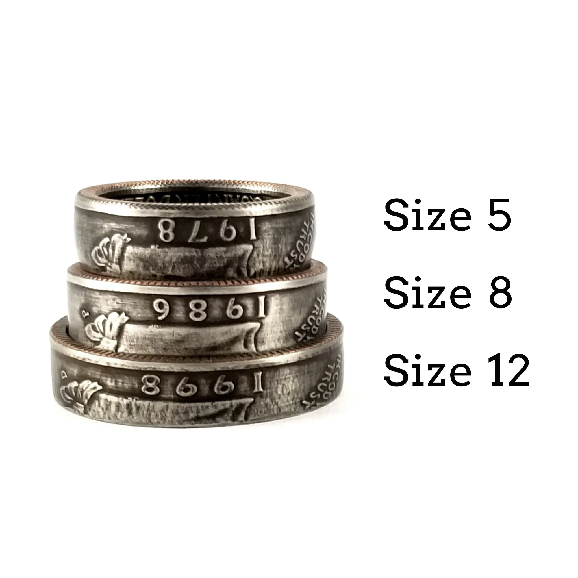 1974 Washington Quarter Coin Ring