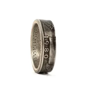 1980 Washington Quarter Coin Ring