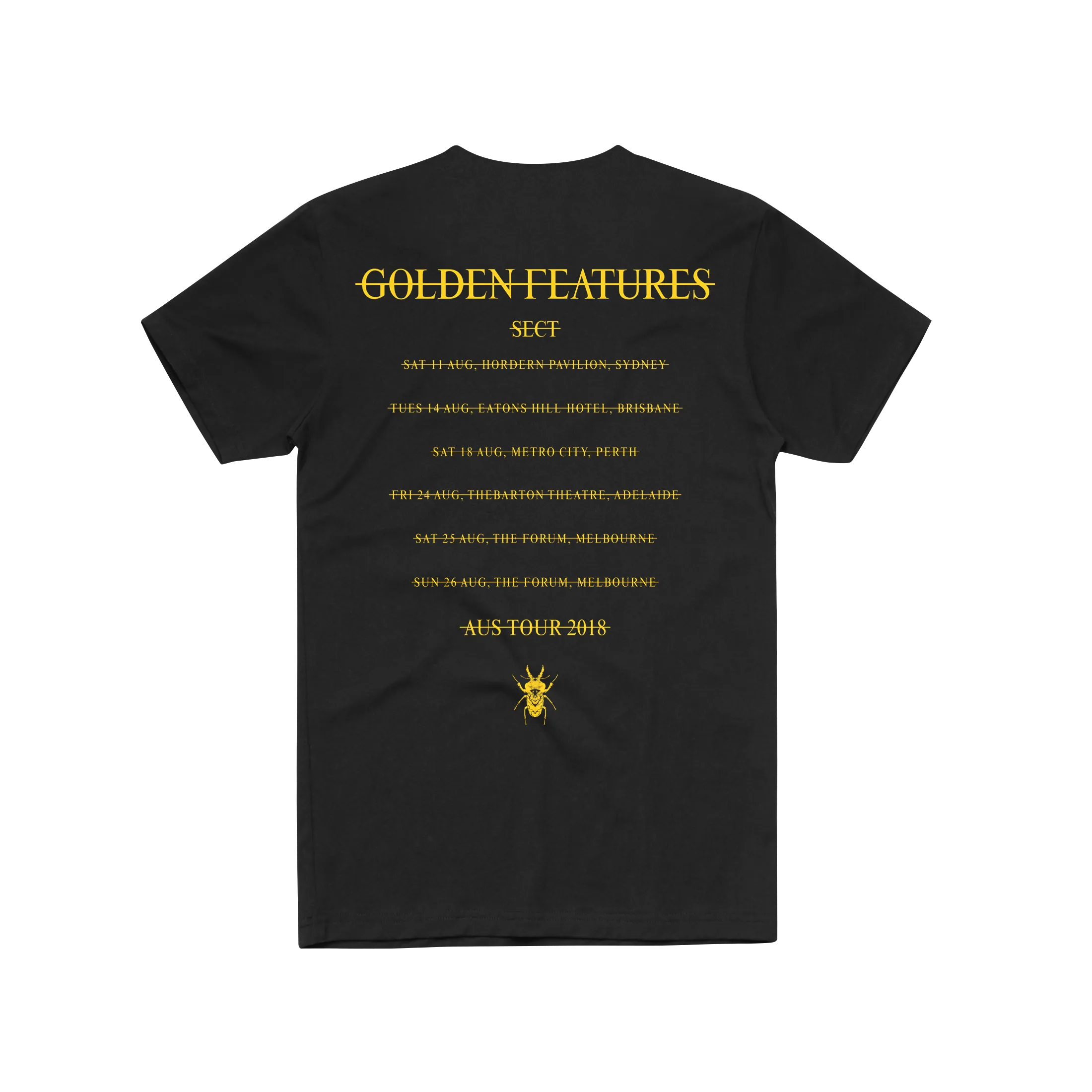 2018 Australian Tour / Black T-shirt