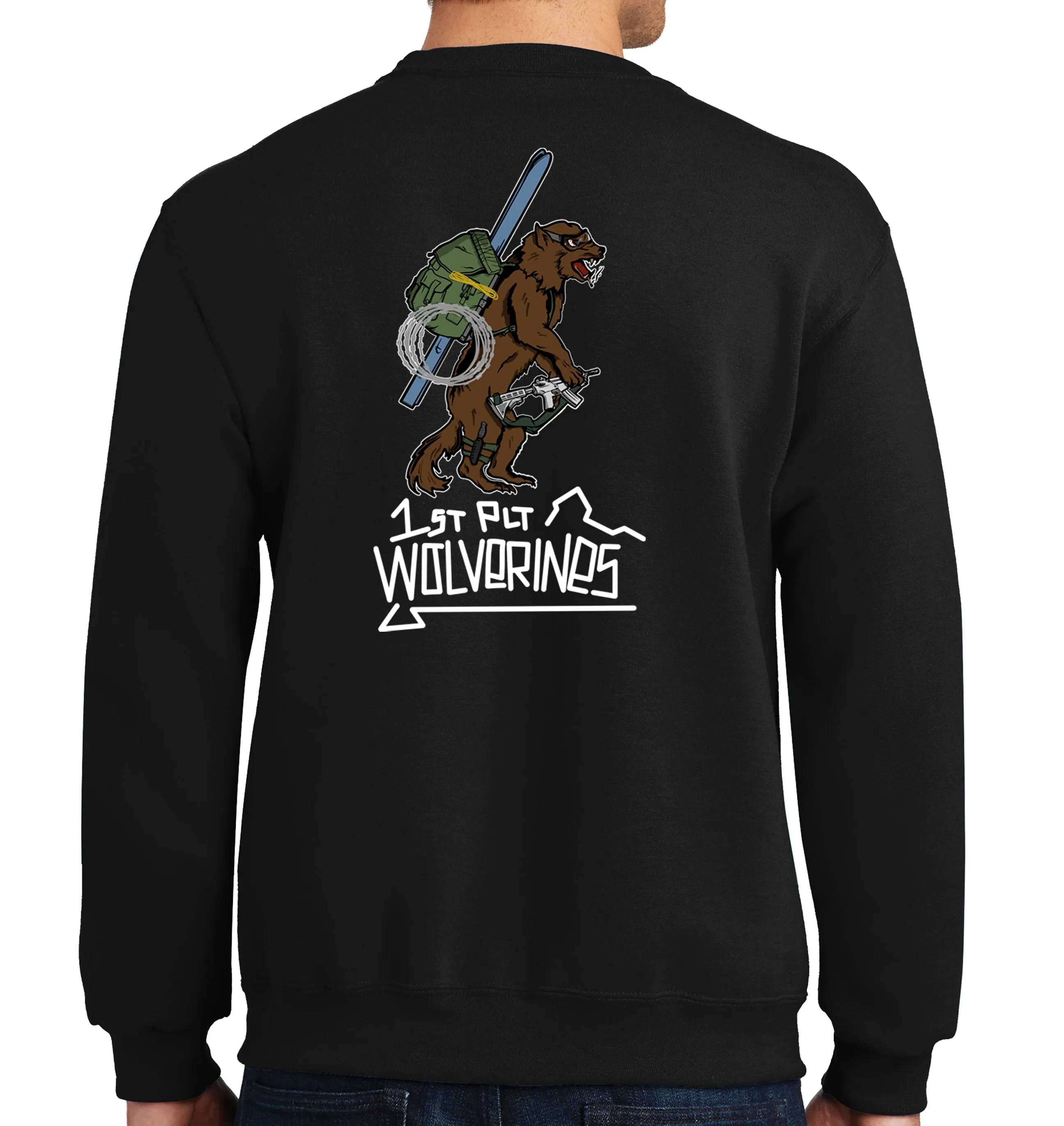 50-50 Blend Crewneck Unisex Sweatshirt (Color Design). This shirt IS approved for PT.