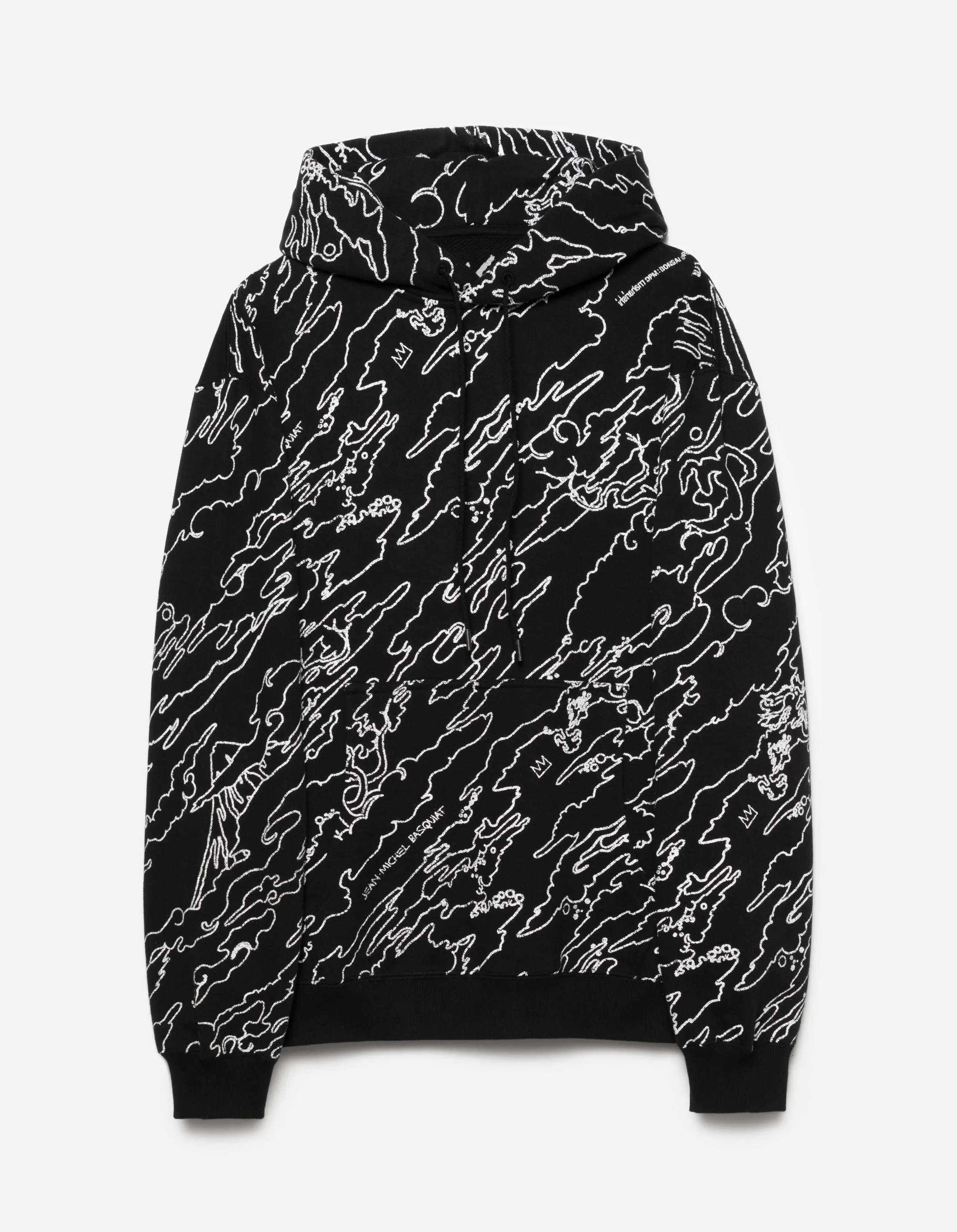 5130 Maha Basquiat Camo Hooded Sweat Black