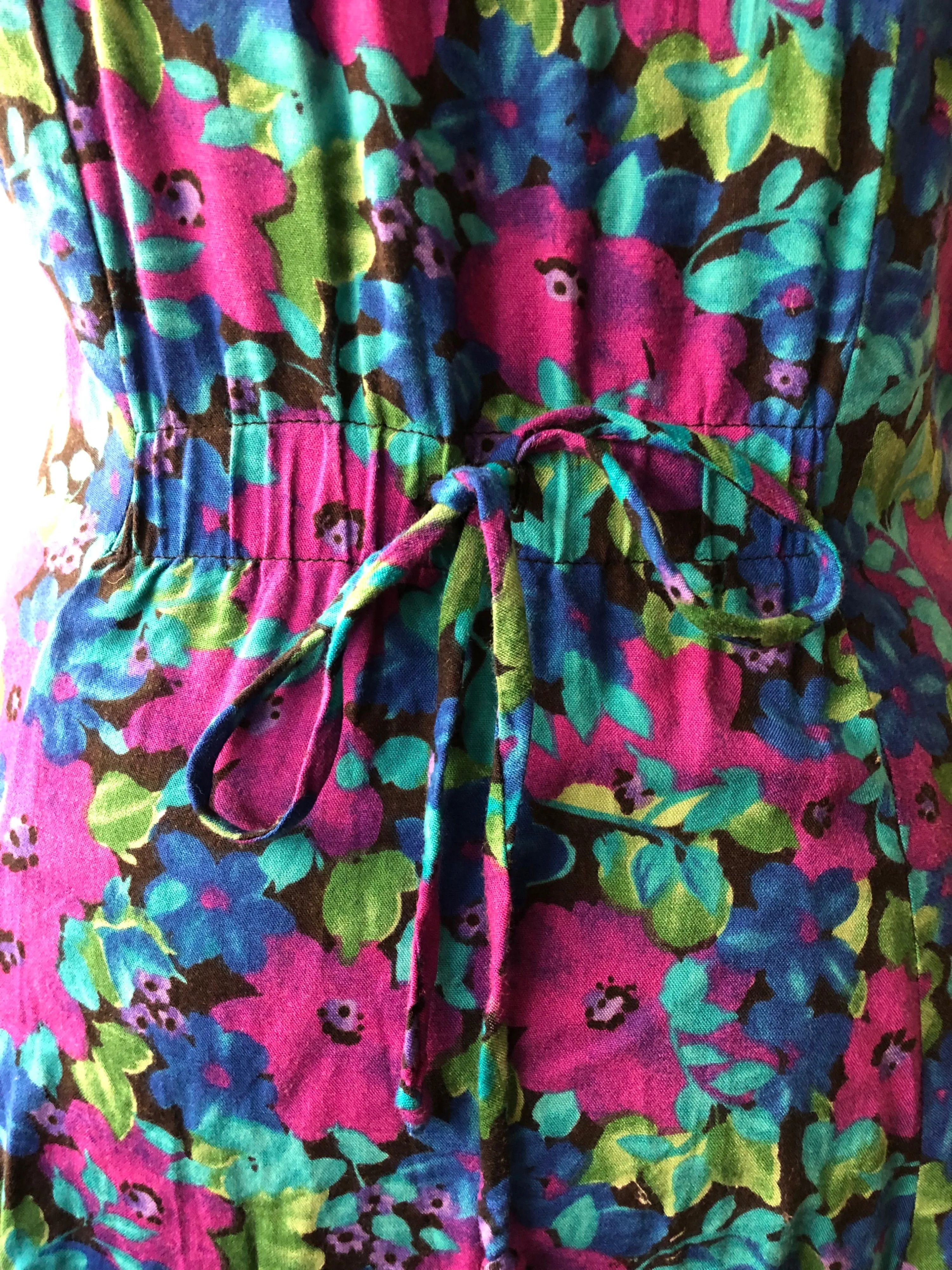 '90s Grunge Floral Sleeveless Dress by Joni Blair