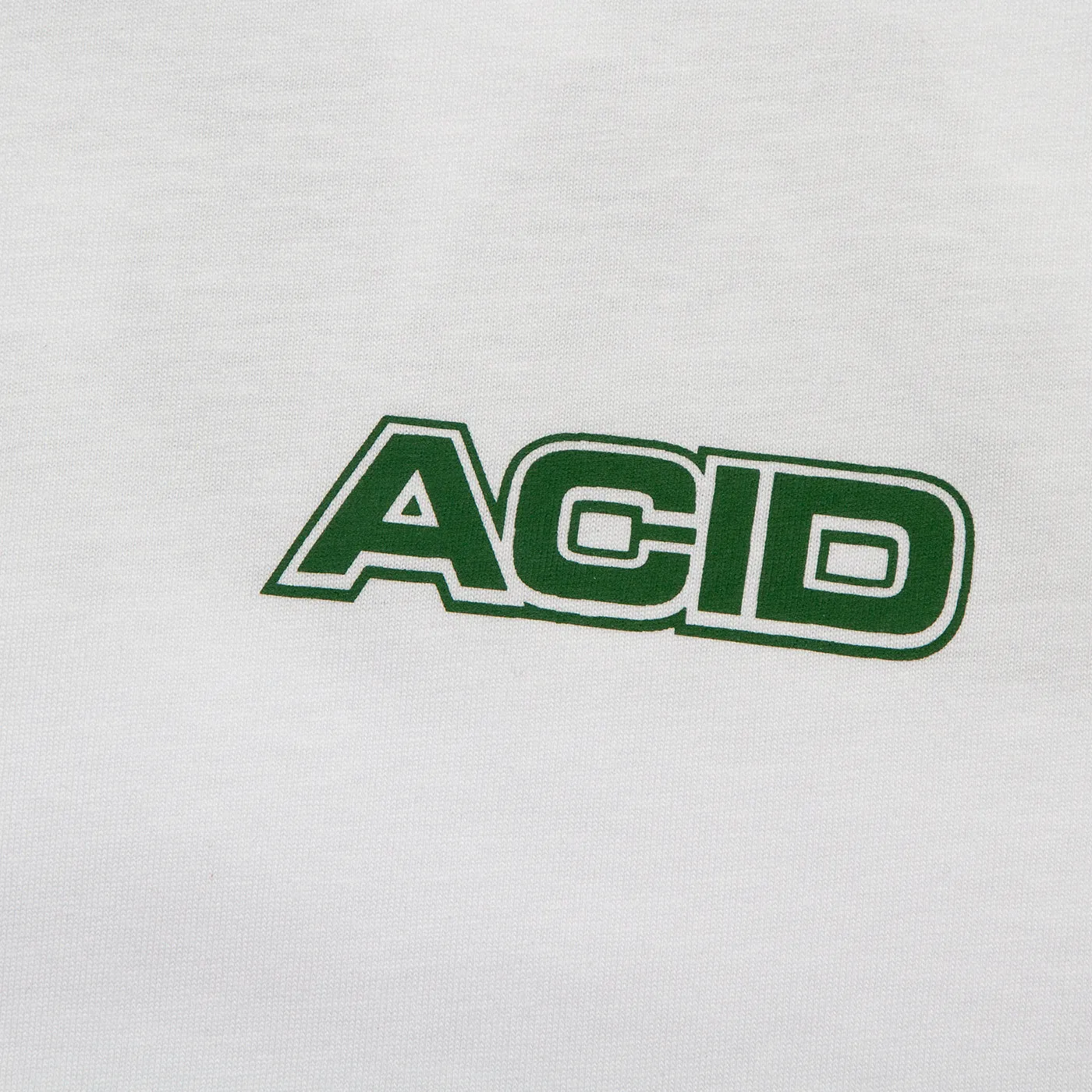 Acid Moto Back Print - Tshirt - White