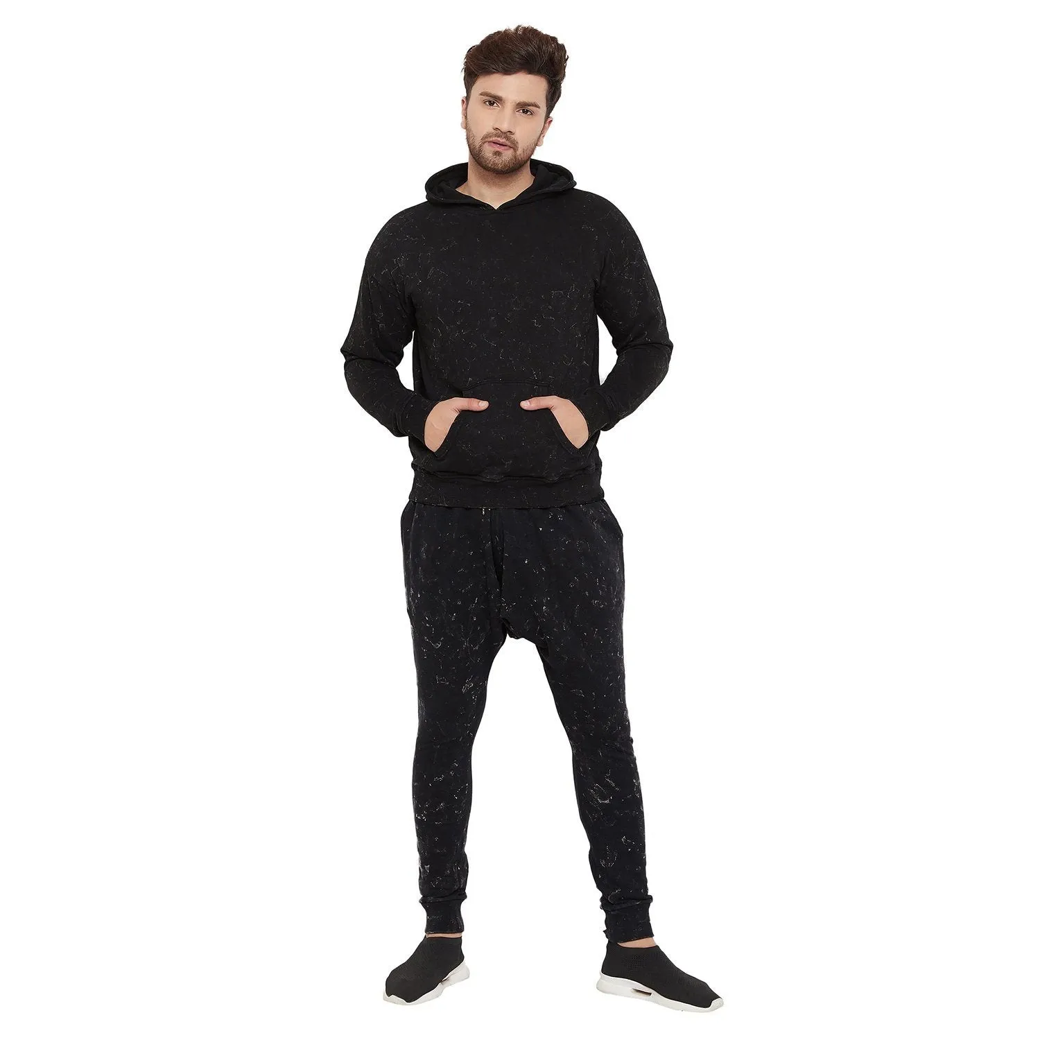 Acid Relaxed Fit Sweatshirt and Joggers Combo Tracksuit