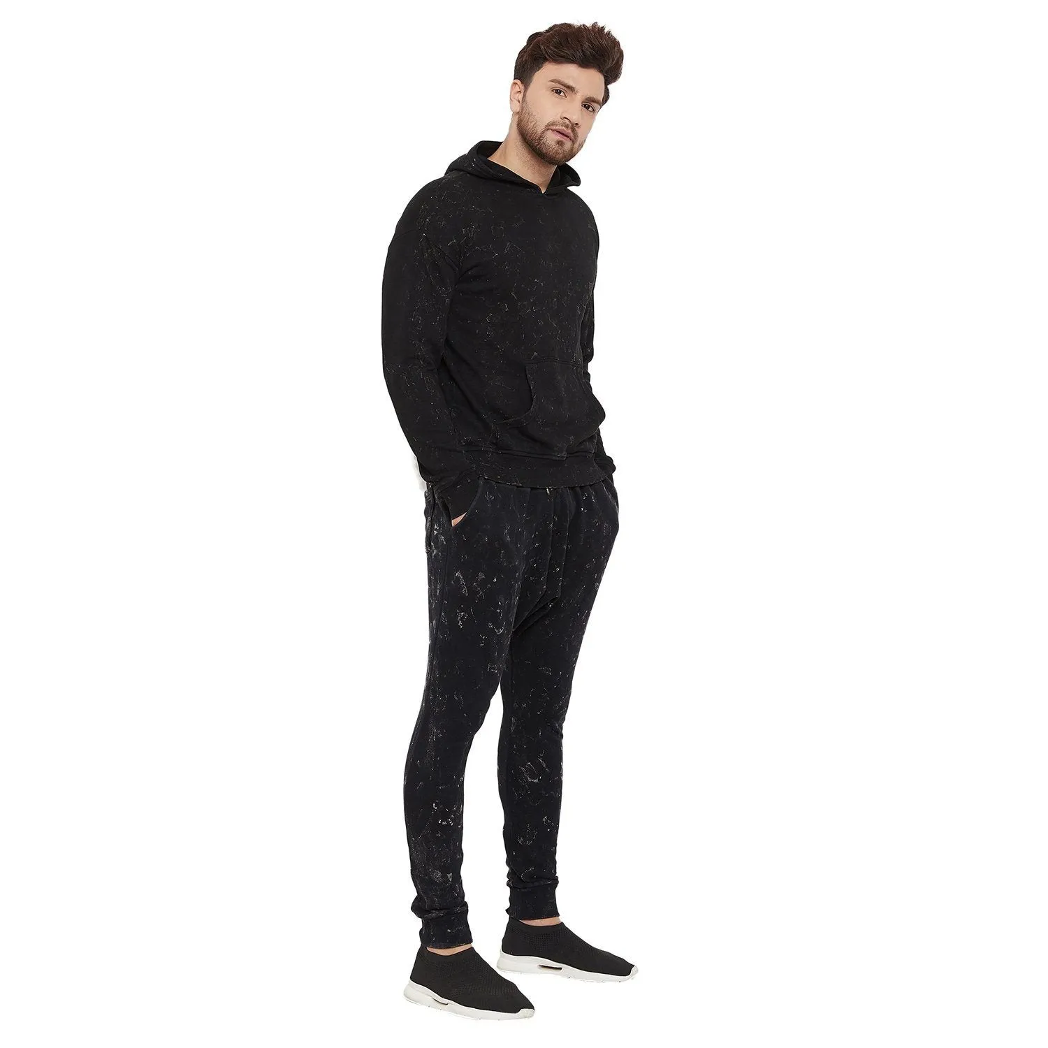 Acid Relaxed Fit Sweatshirt and Joggers Combo Tracksuit