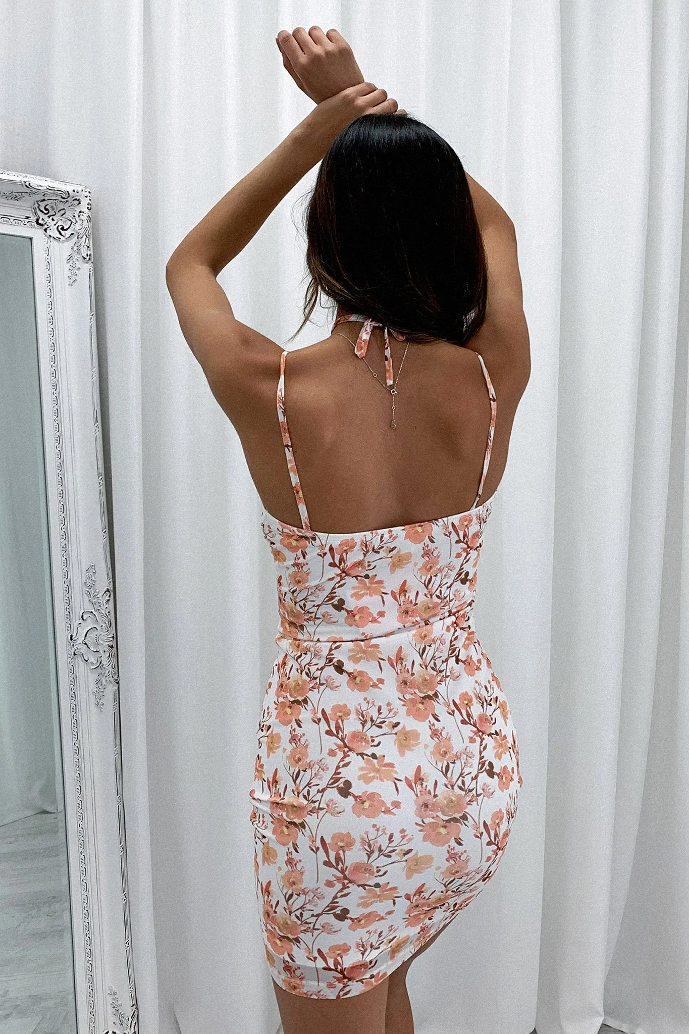 Addy Dress - Orange Floral