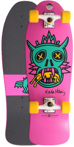 Alien Workshop Haring Fishtail Cruiser Complete Skateboard - 10 x 30 - Pink