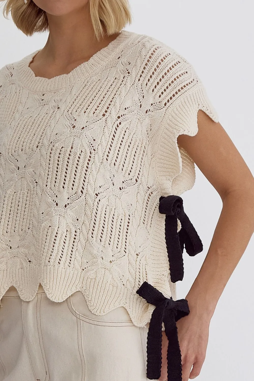 All Tied Up Crochet Sweater