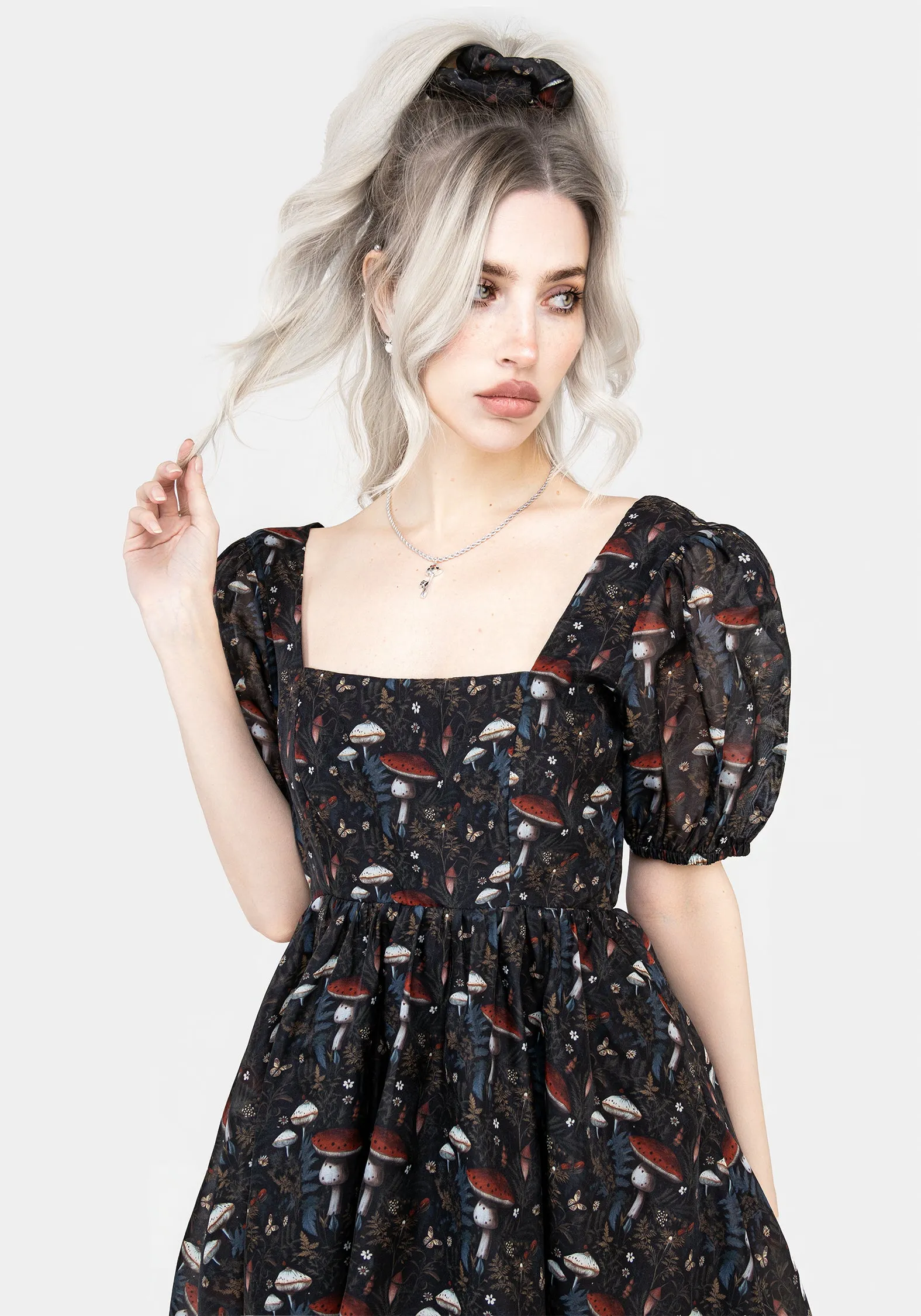 Amanita Organza Puffball Mini Dress