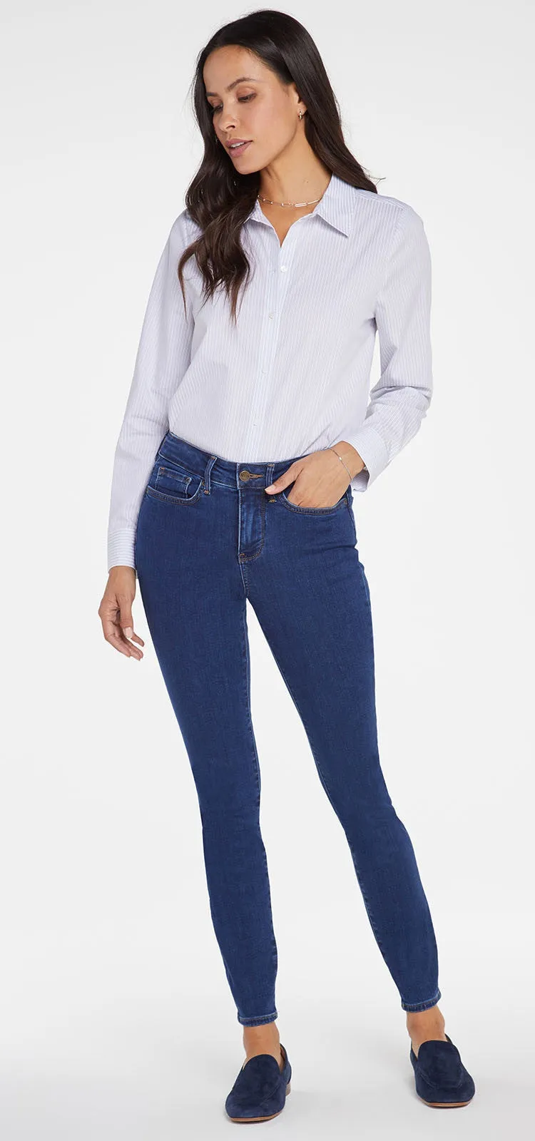 Ami Skinny Jeans Mediumblauw Premium Denim (Tall) | Quinn