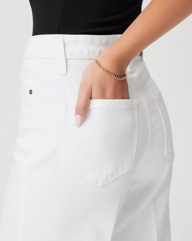 Anessa Wide Leg Jeans - Crisp White