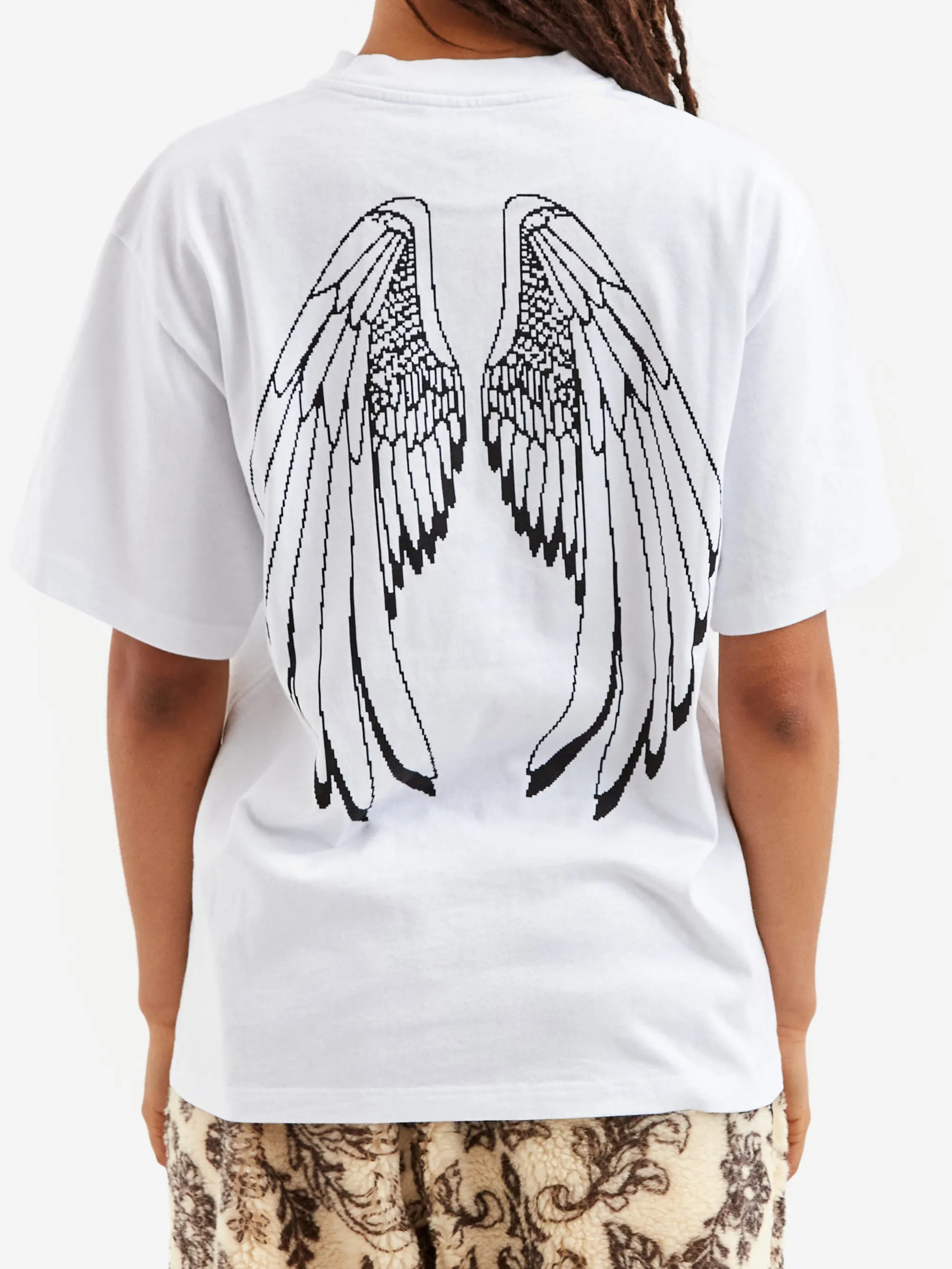 Aries Angel SS Tee - White