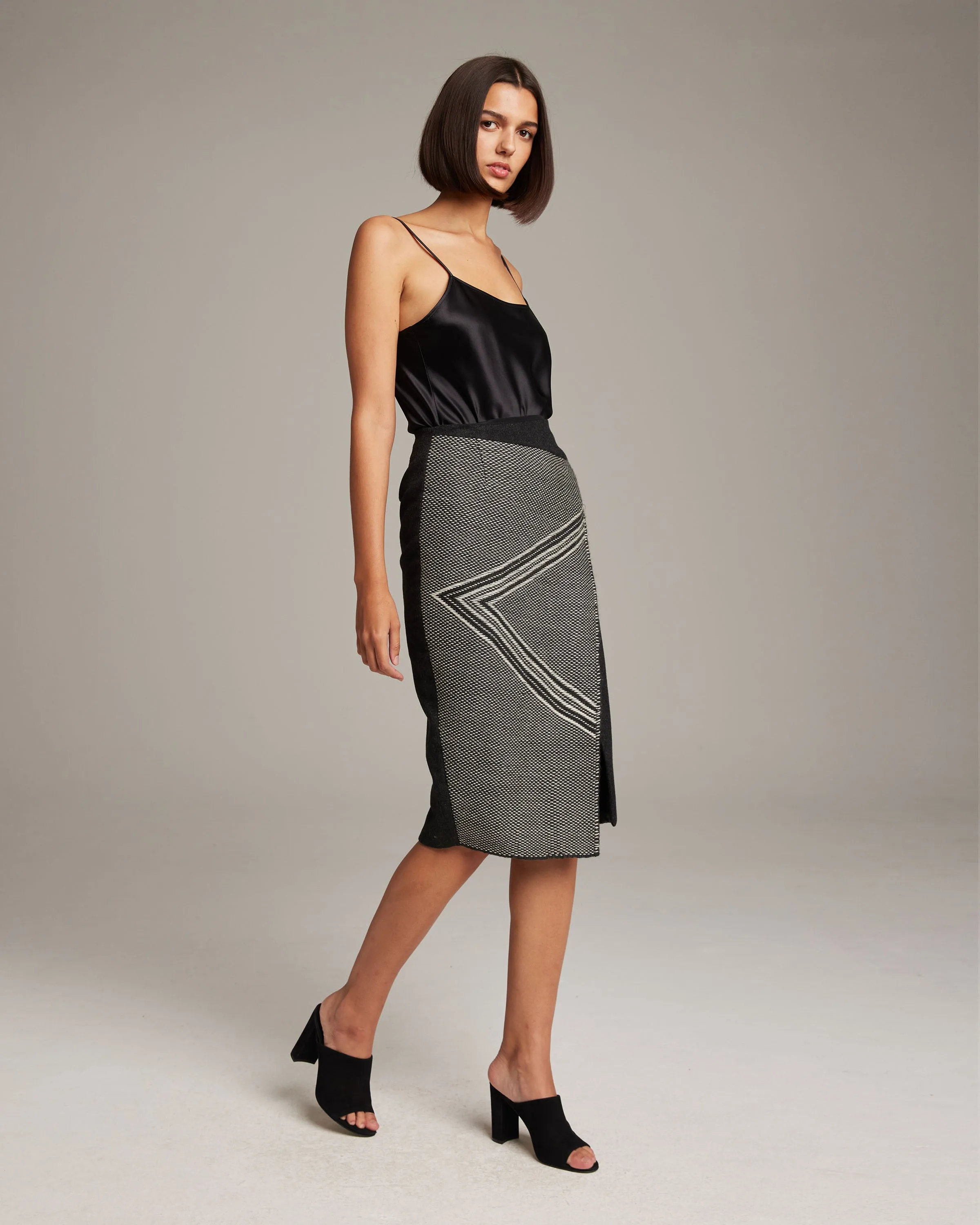 Arrow Wrap Pencil Skirt