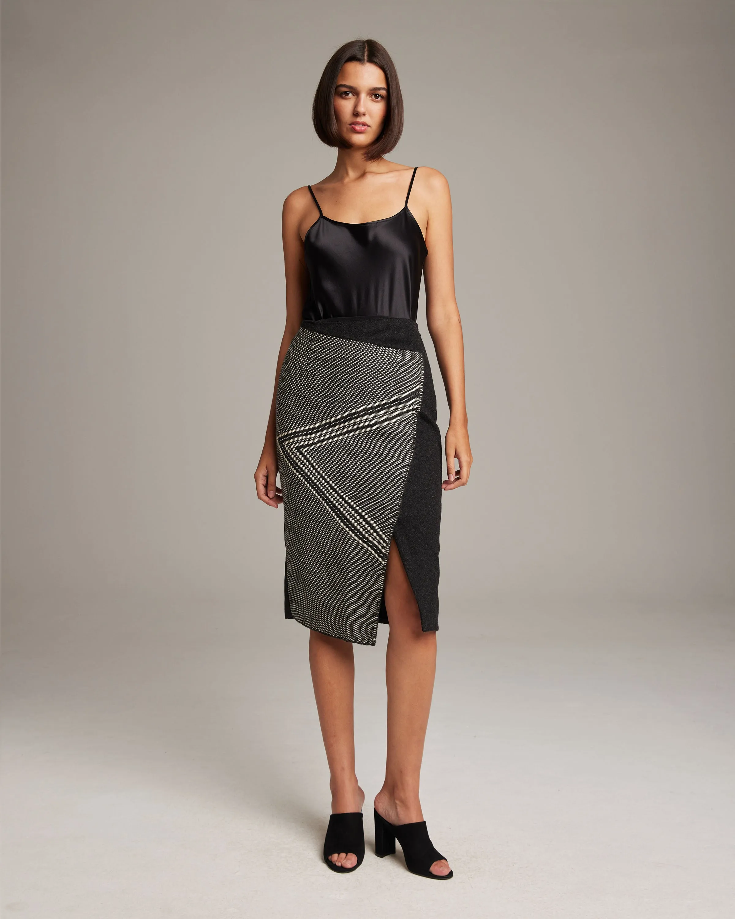 Arrow Wrap Pencil Skirt