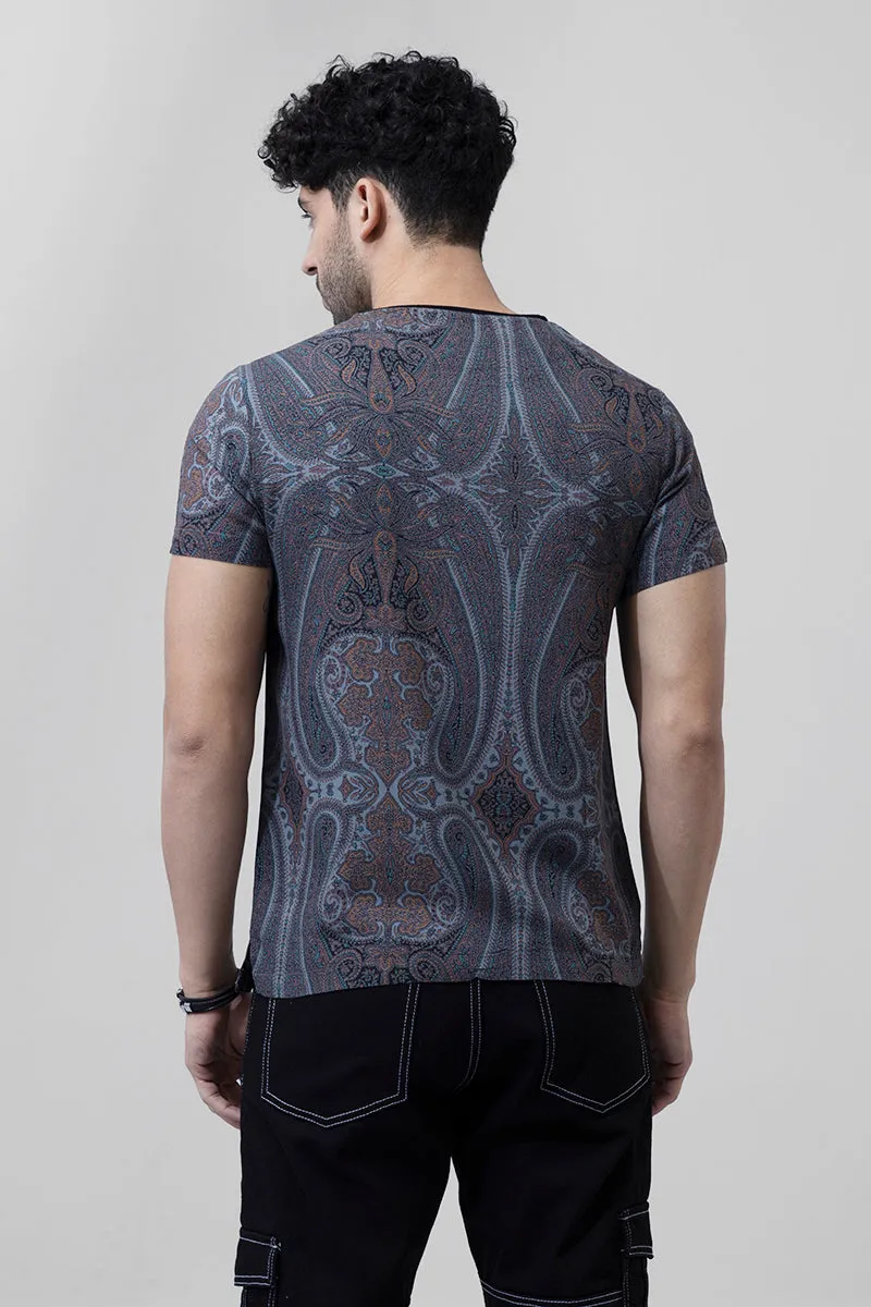 Artic Paisley Grey T-Shirt