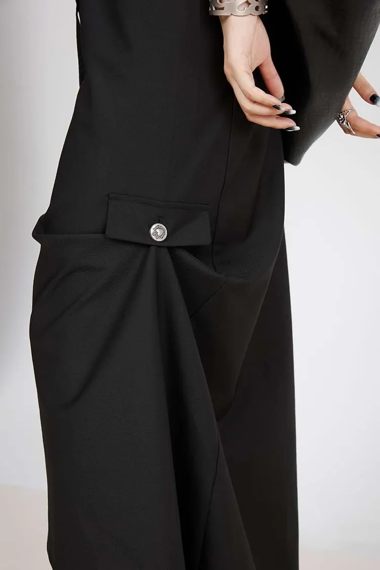 Asymmetric Maxi Skirt with Slit