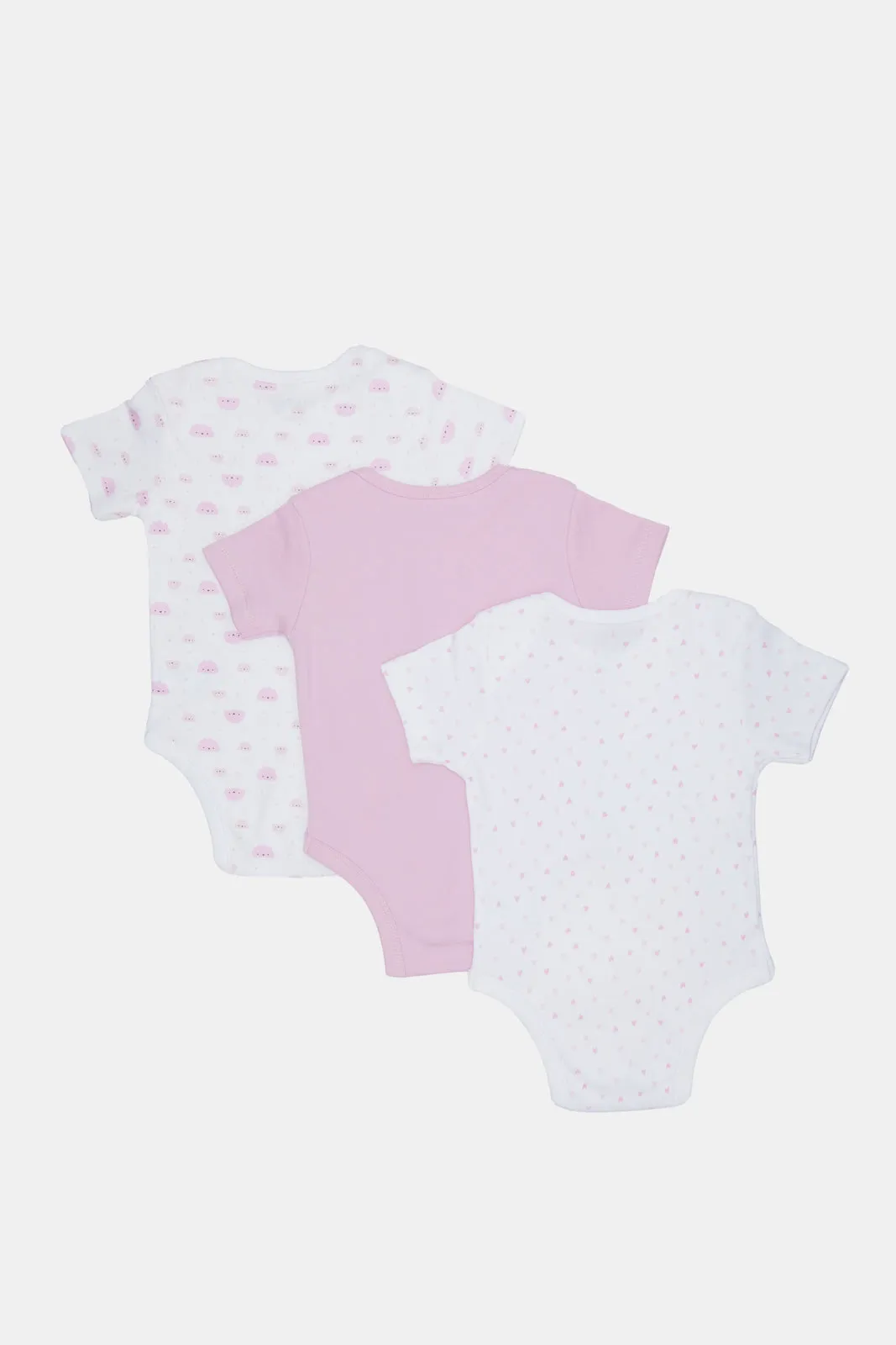 Babies Assorted Printed Bodysuit Set (3 Piece)