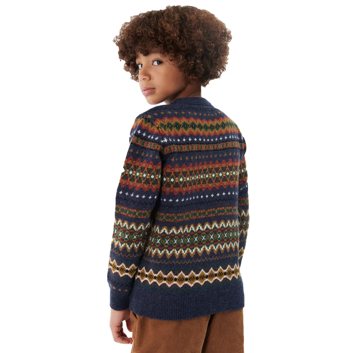 Barbour Boy's Case Fair Isle Crew