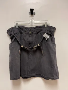 Black Denim Skirt Mini & Short Clothes Mentor, Size 16