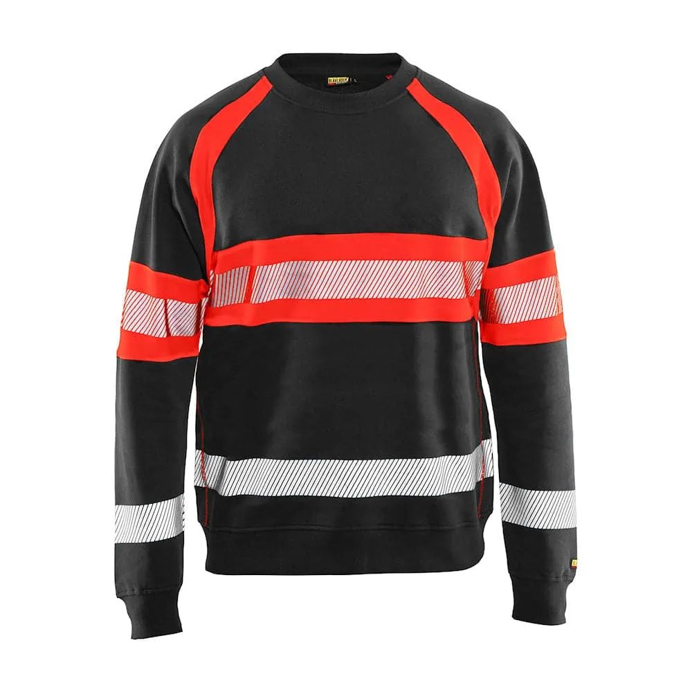 Blaklader 3359 Hi-Vis Round Neck Sweatshirt