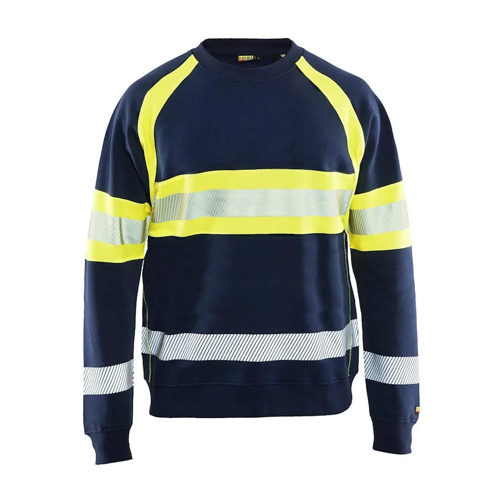 Blaklader 3359 Hi-Vis Round Neck Sweatshirt