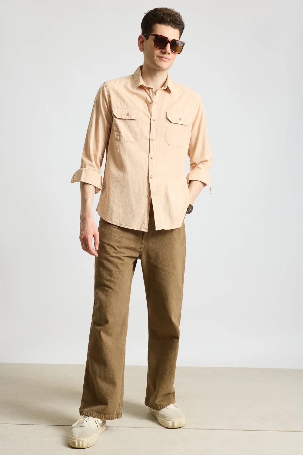 Blaze Sand Solid Men's Shirt