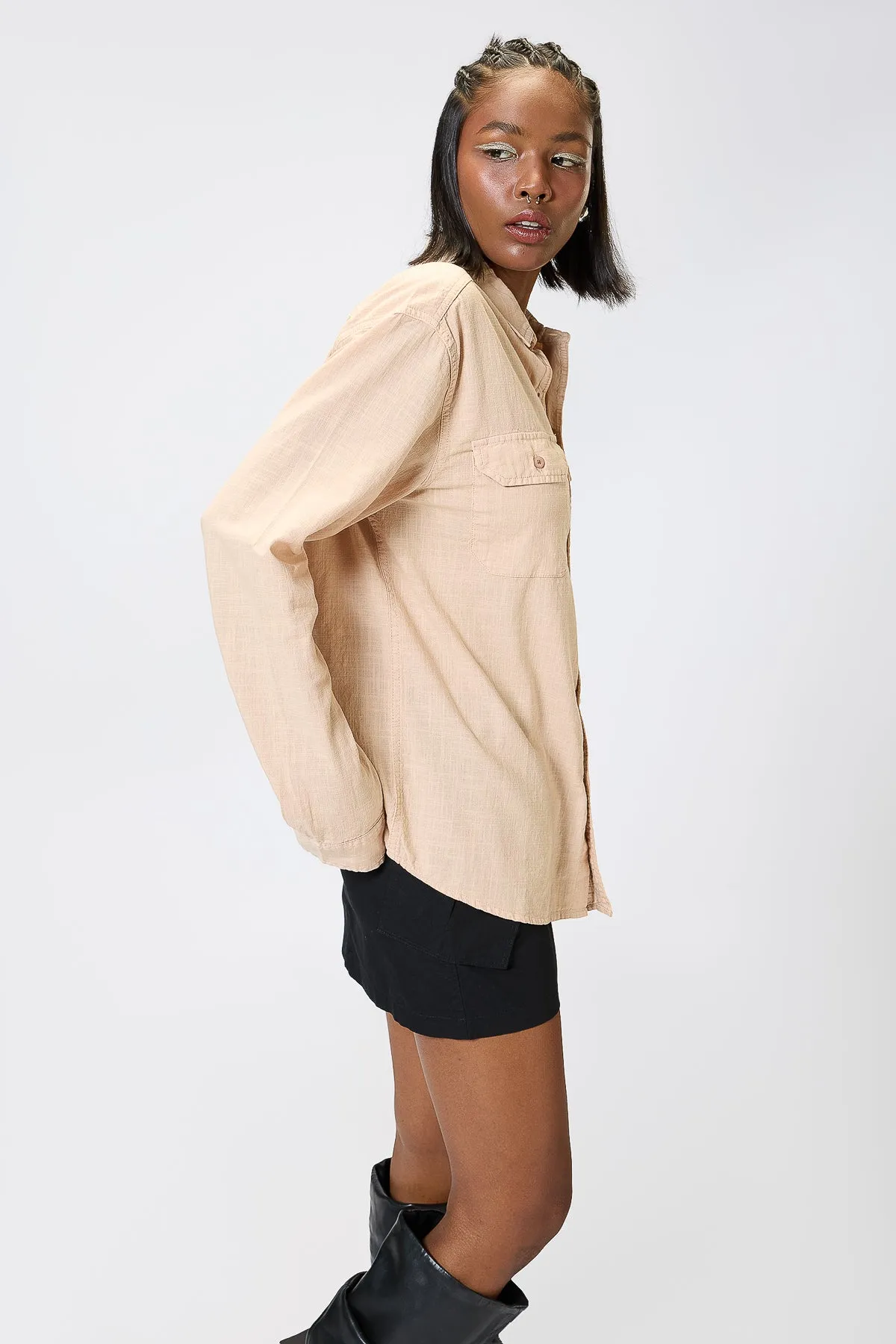 Blaze Sand Solid Women's Shirt