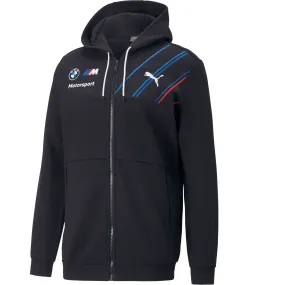 BMW Motorsports Men's Team Full Zip Hooded Sweatshirt- Gray