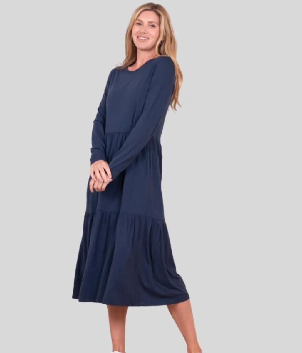 Brakeburn Navy Tinley Jersey Dress