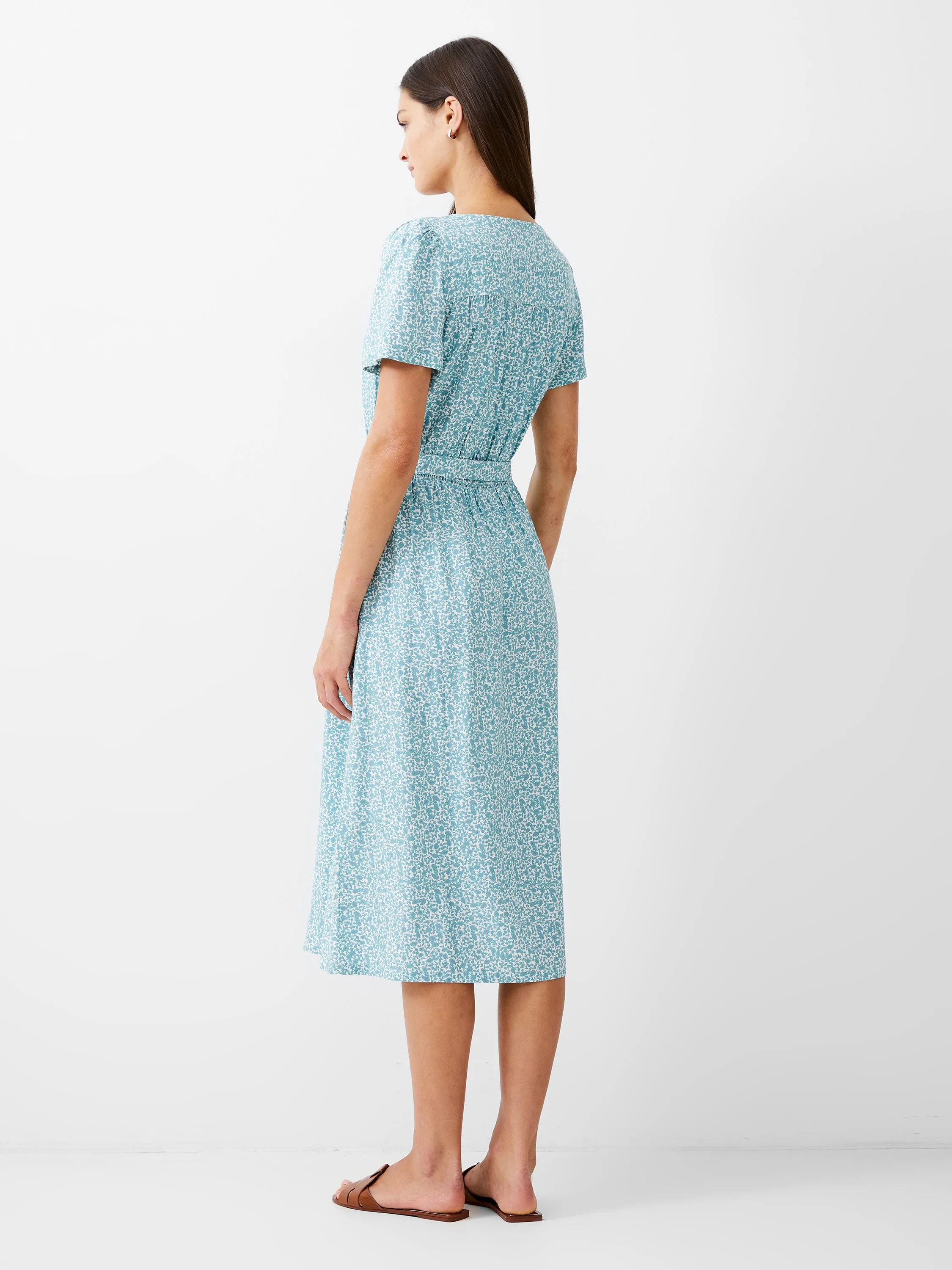 Breya Button Midi Dress