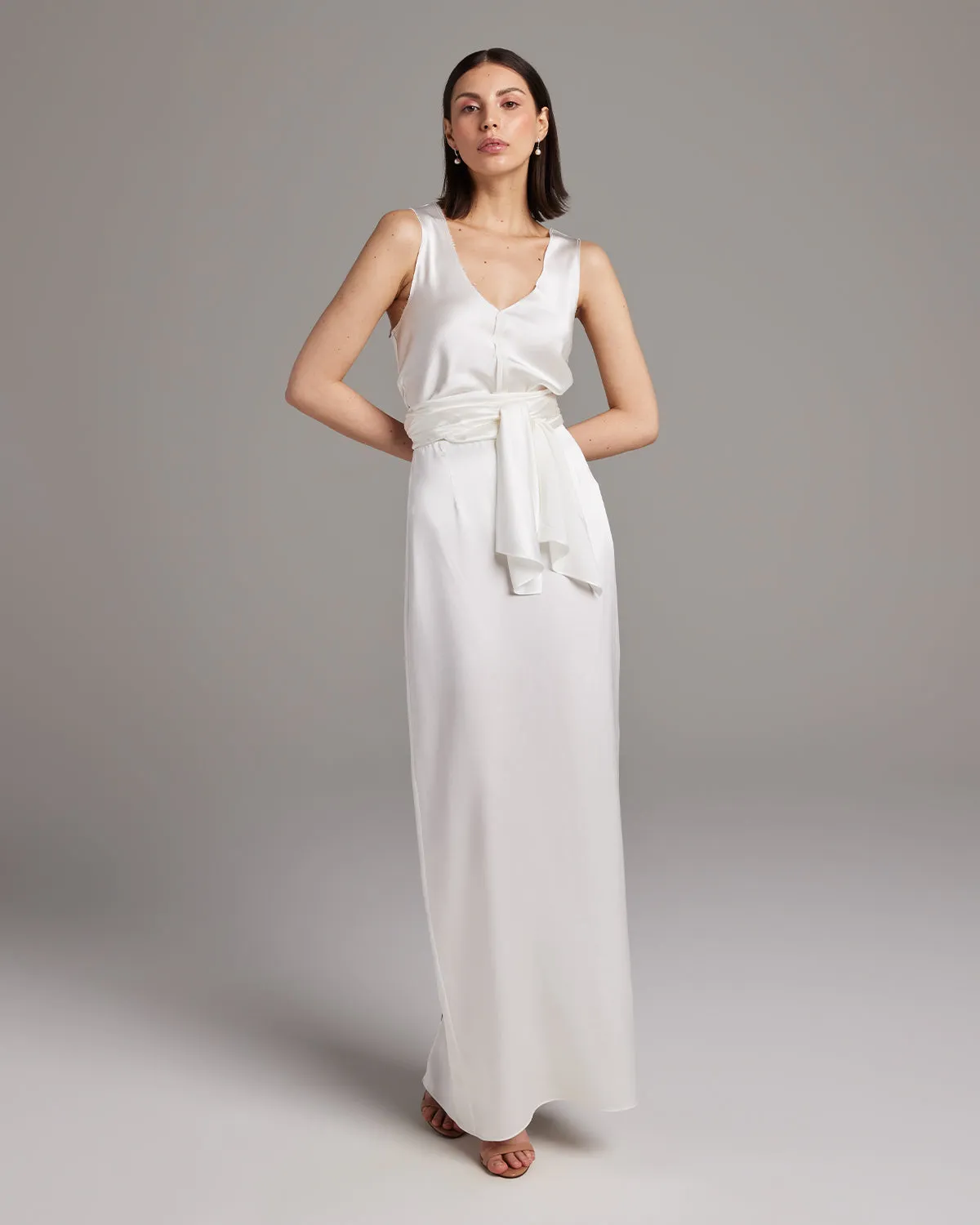 Bridal Convertible Halter Dress