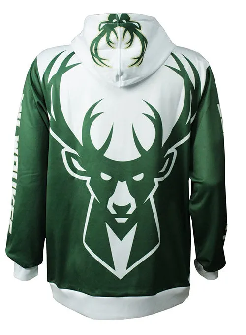 Bucks In Six Milwaukee Bucks Wordmark Hooded Sweatshirt