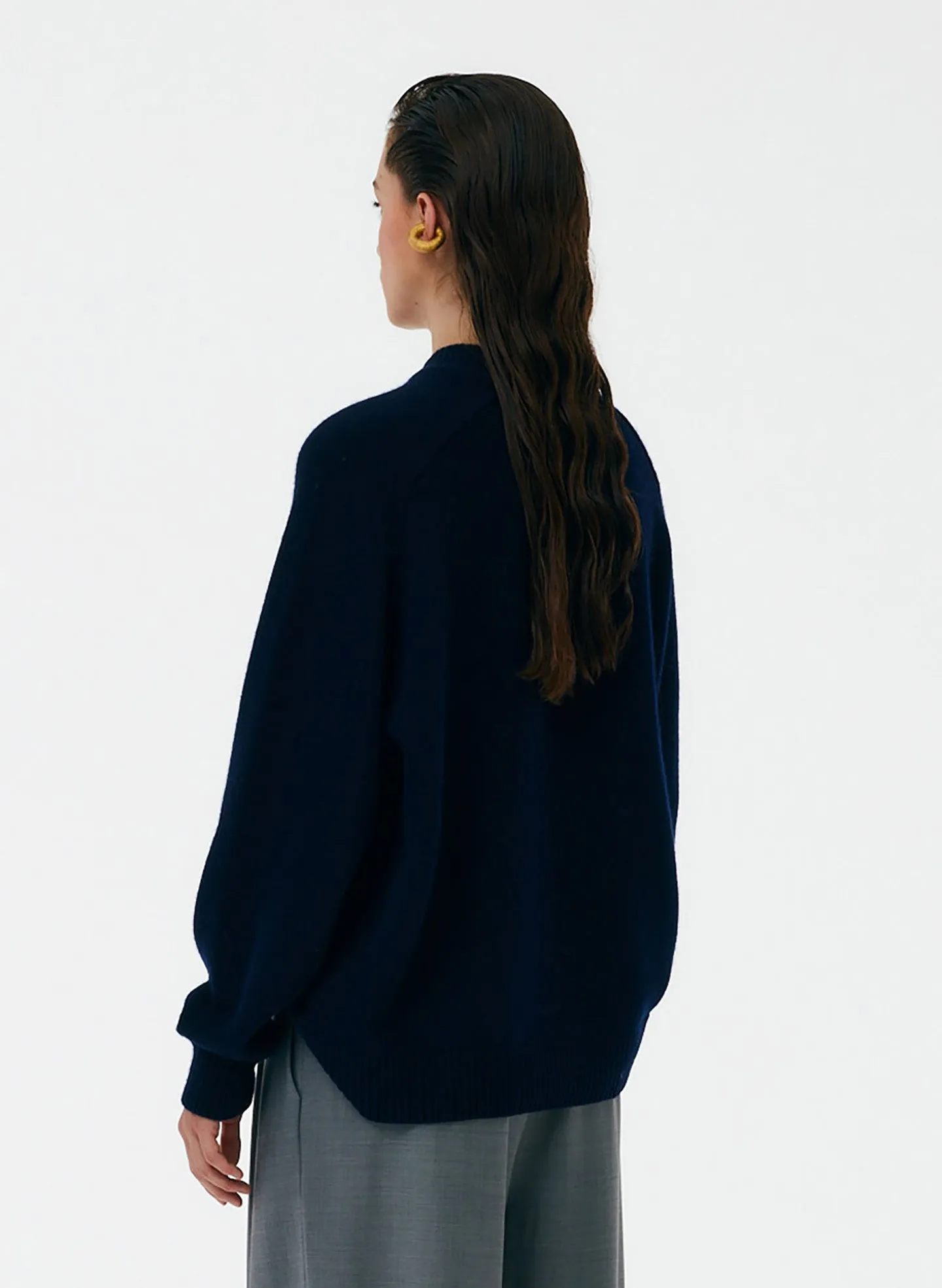 Cashmere Crewneck Oversized Sweater