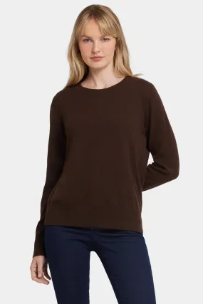 Cashmere Essential Crewneck Sweater - Brown