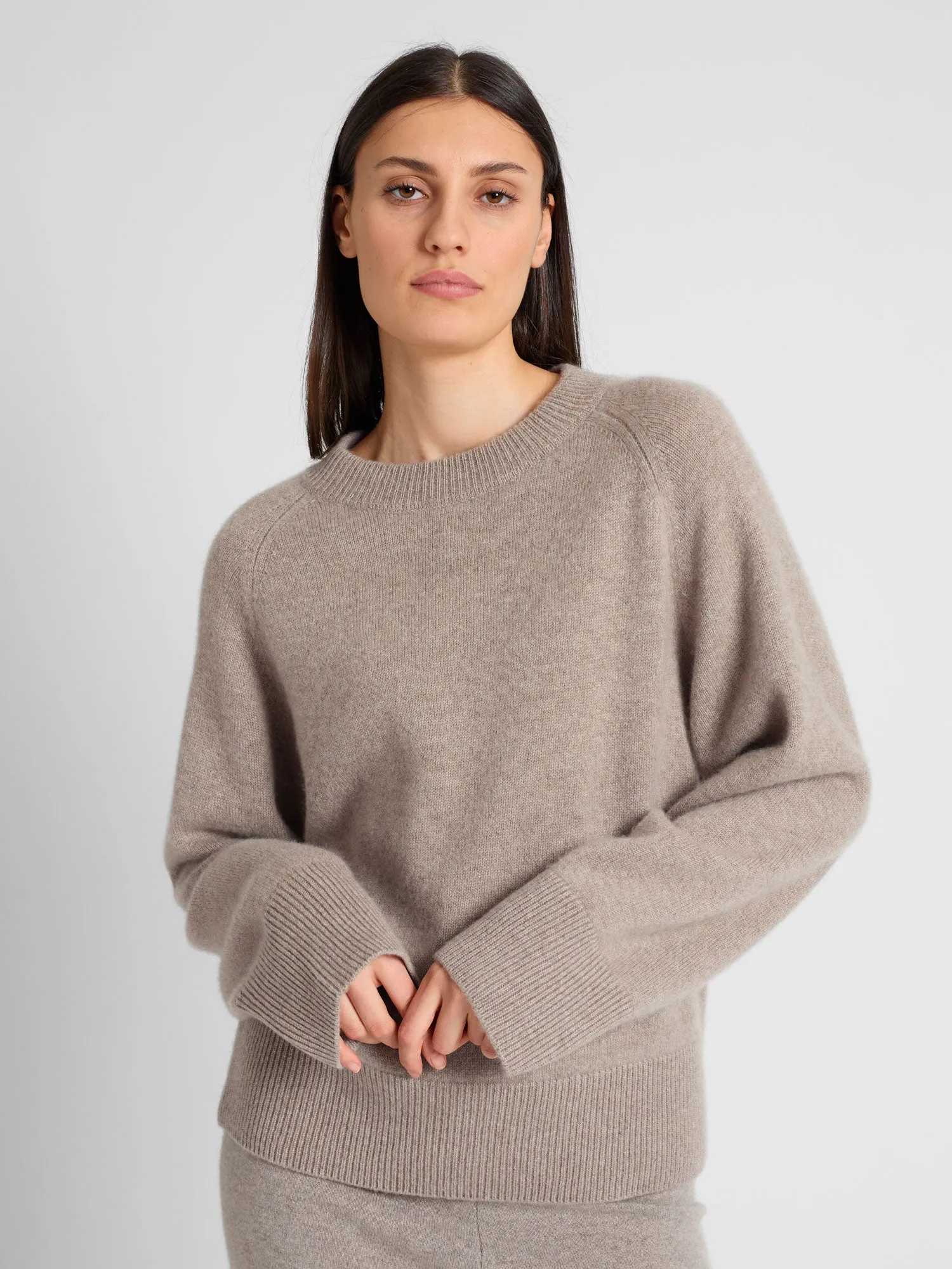 Cashmere sweater "Signy" - toast