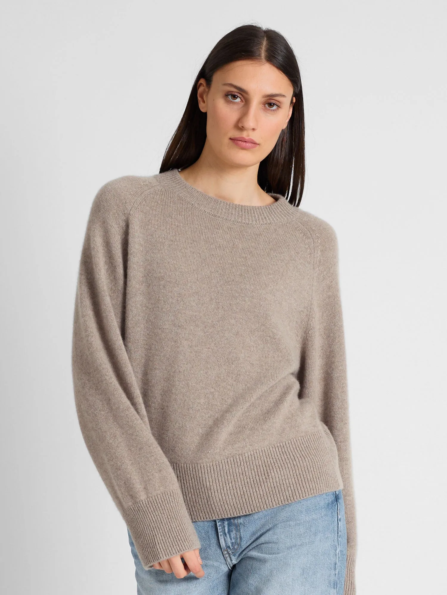 Cashmere sweater "Signy" - toast