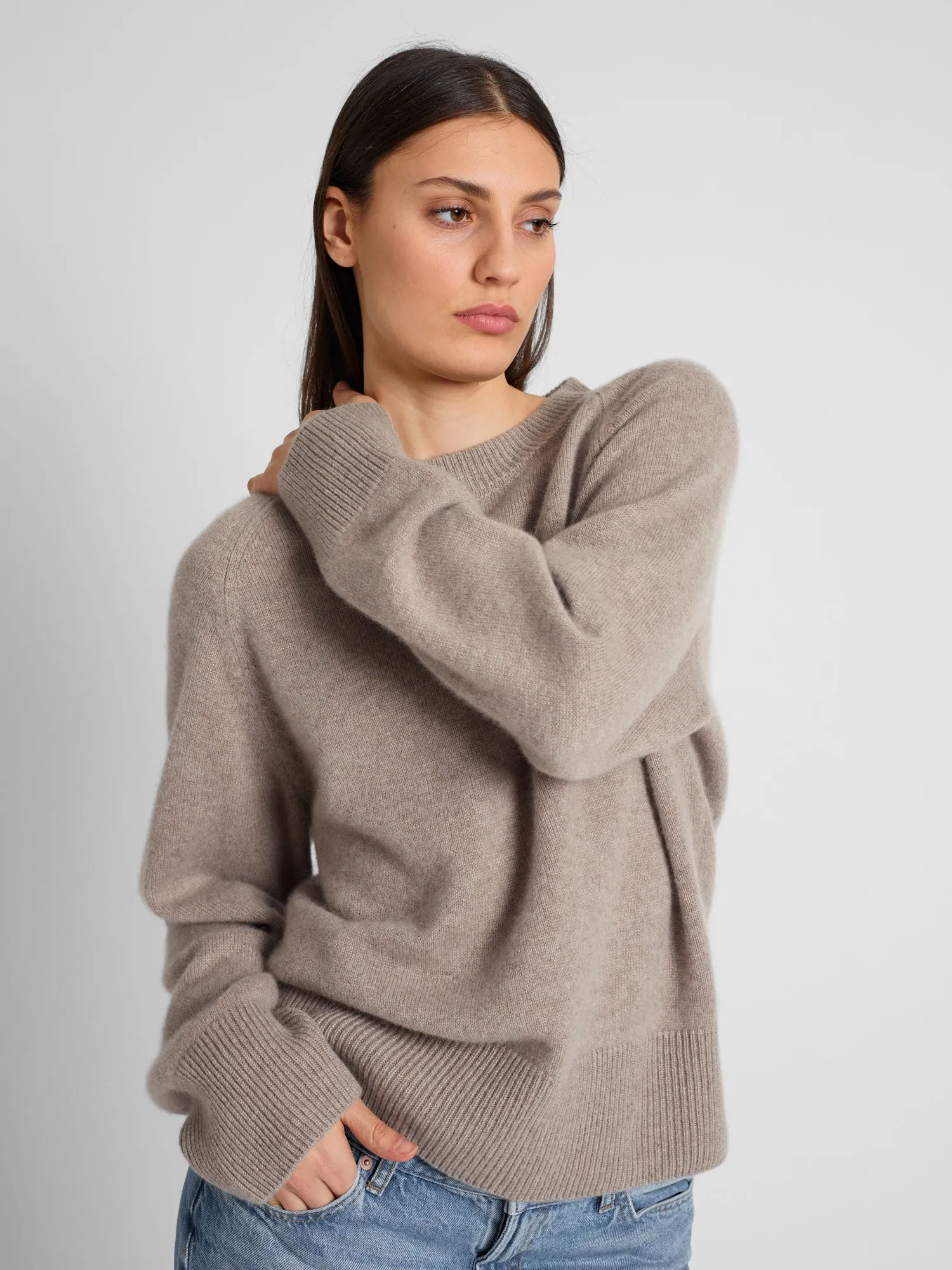 Cashmere sweater "Signy" - toast