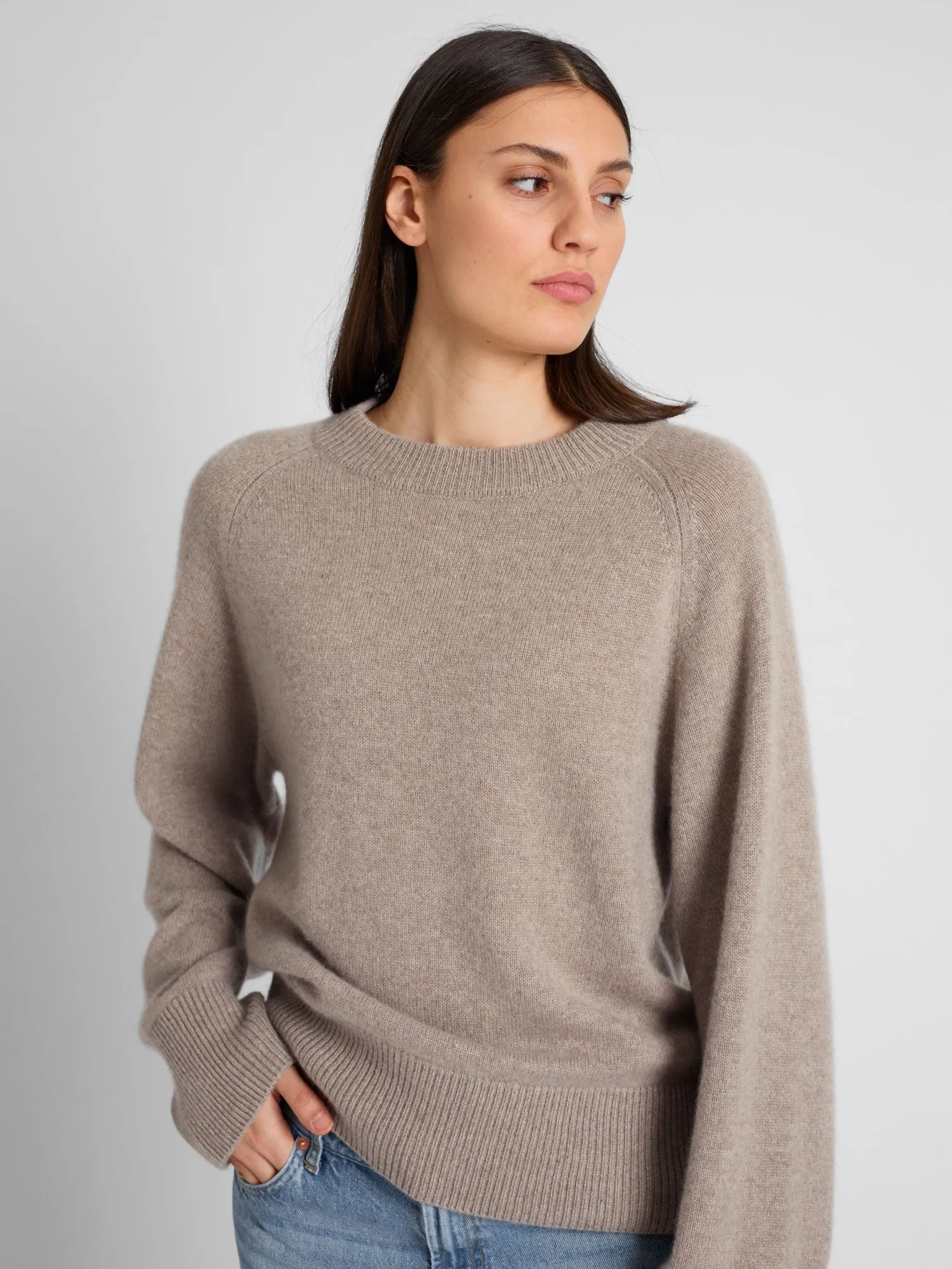 Cashmere sweater "Signy" - toast