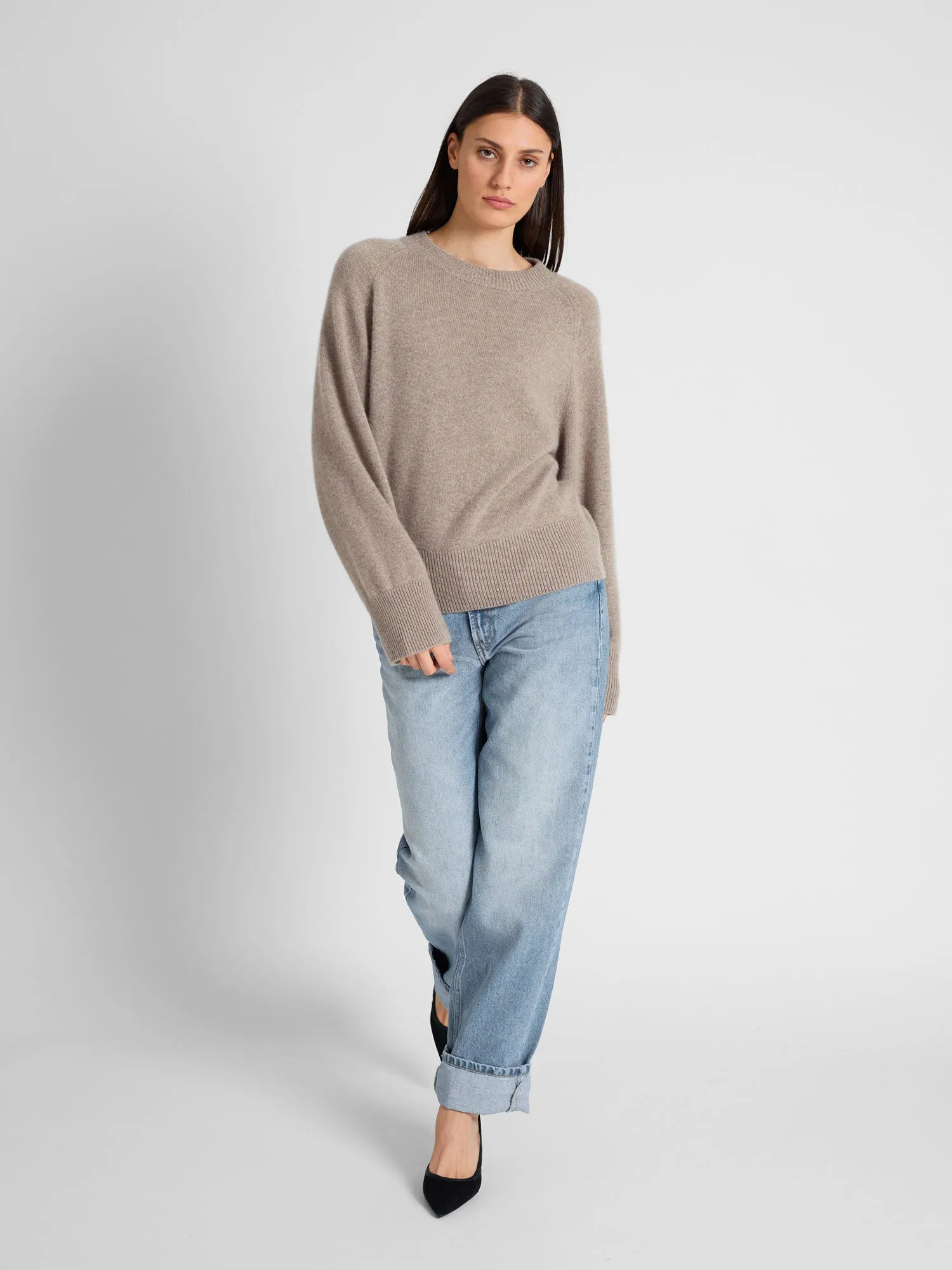 Cashmere sweater "Signy" - toast