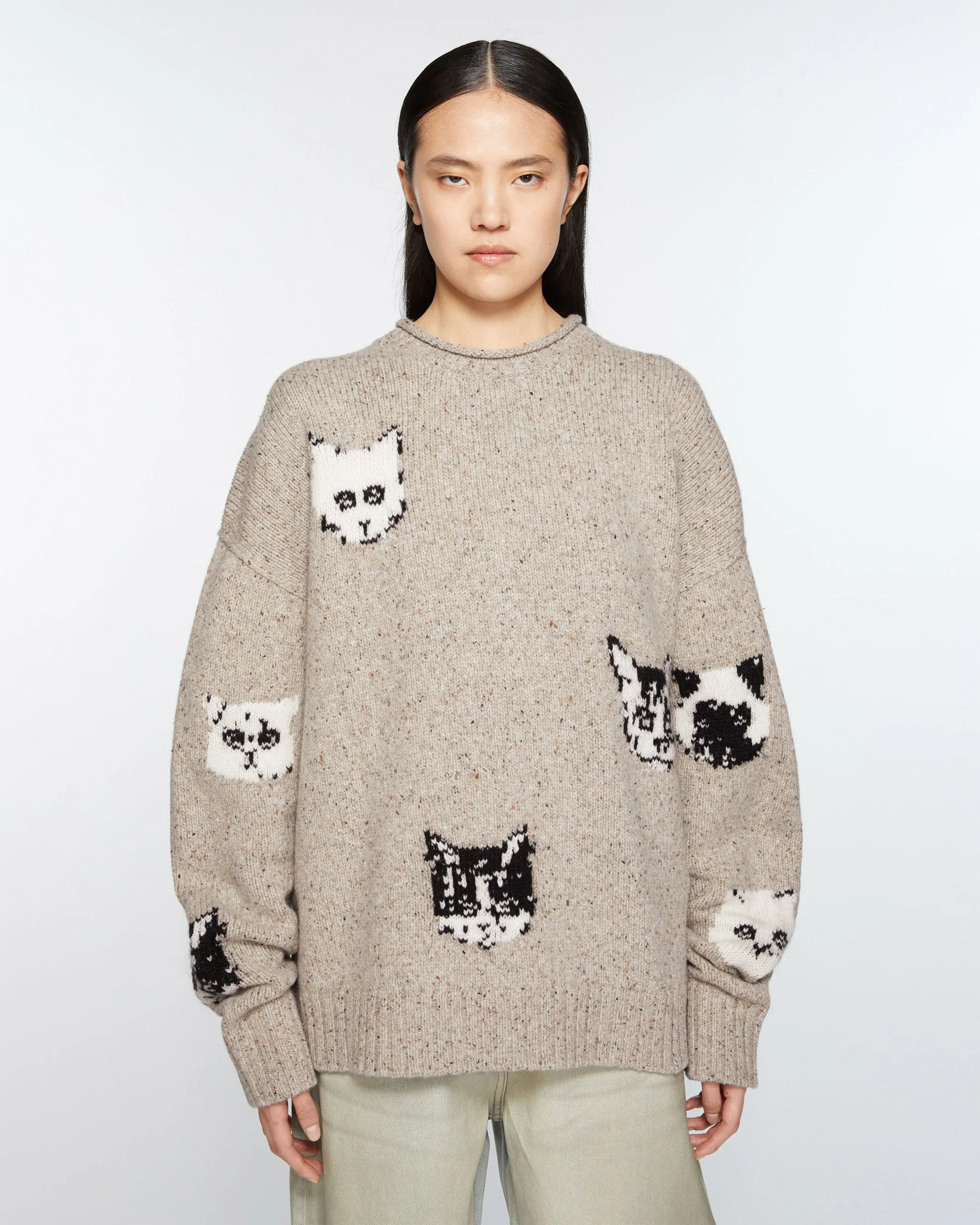 Cat Jacquard Sweater