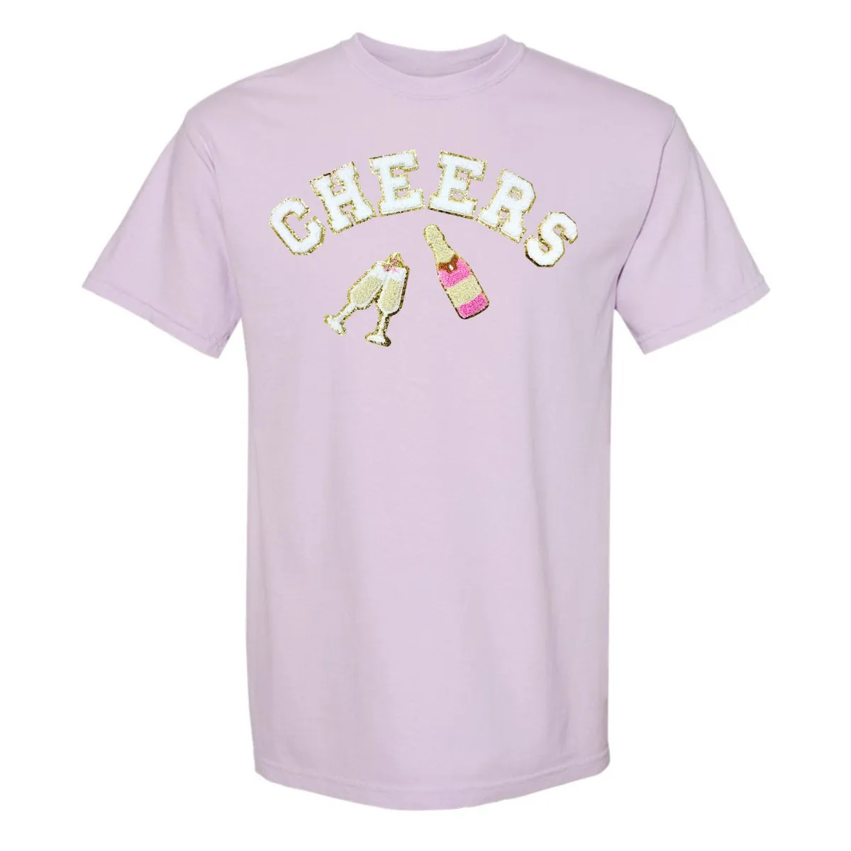 'Cheers' Letter Patch Tee