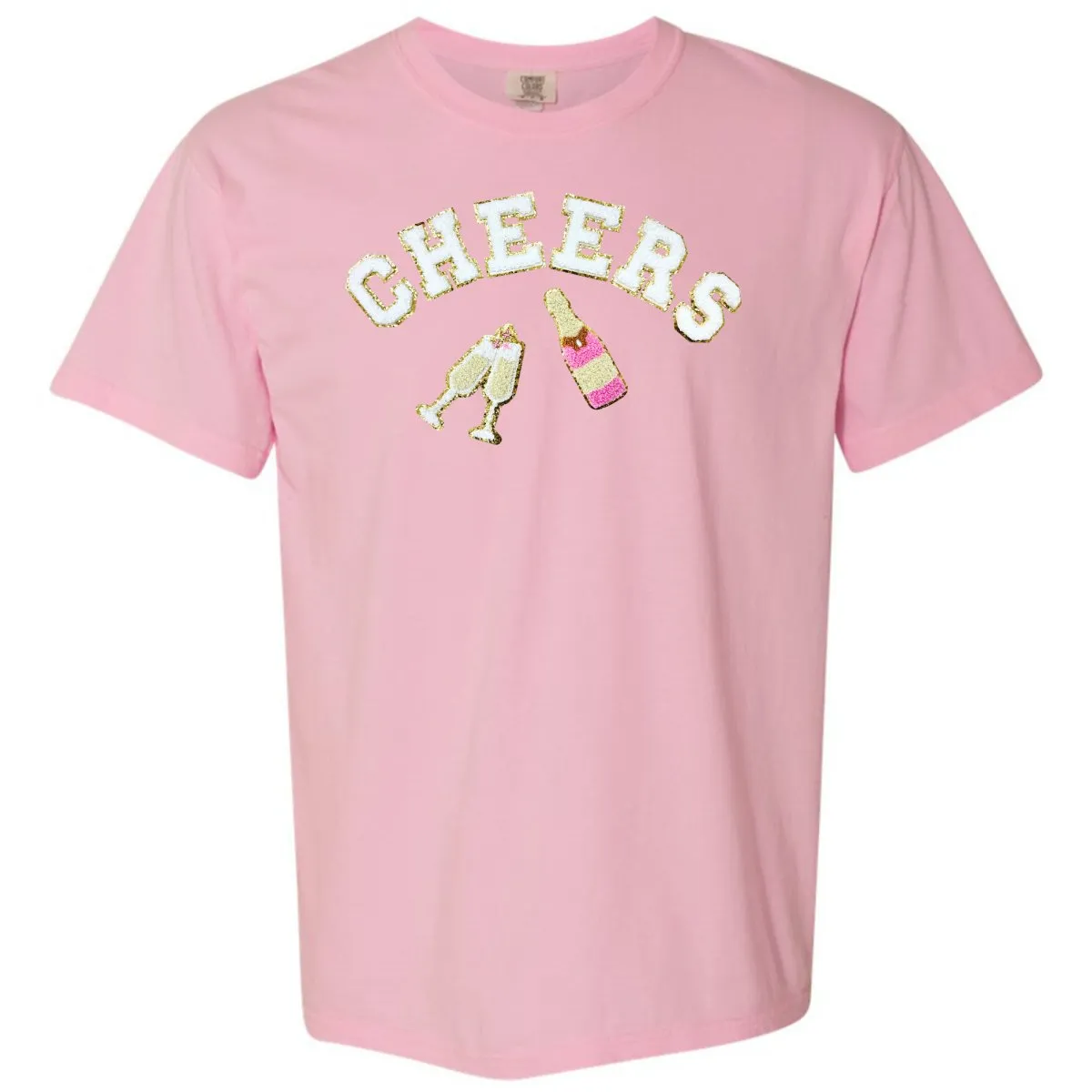 'Cheers' Letter Patch Tee