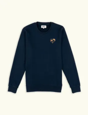 Cuisse de Grenouille Navy Blue Ocean Love Crewneck Sweatshirt