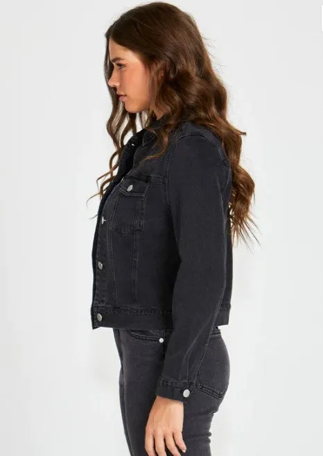 Darcy denim jacket black washed