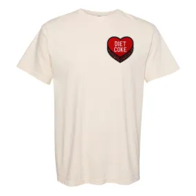 'Diet Coke Candy Heart' Letter Patch T-Shirt