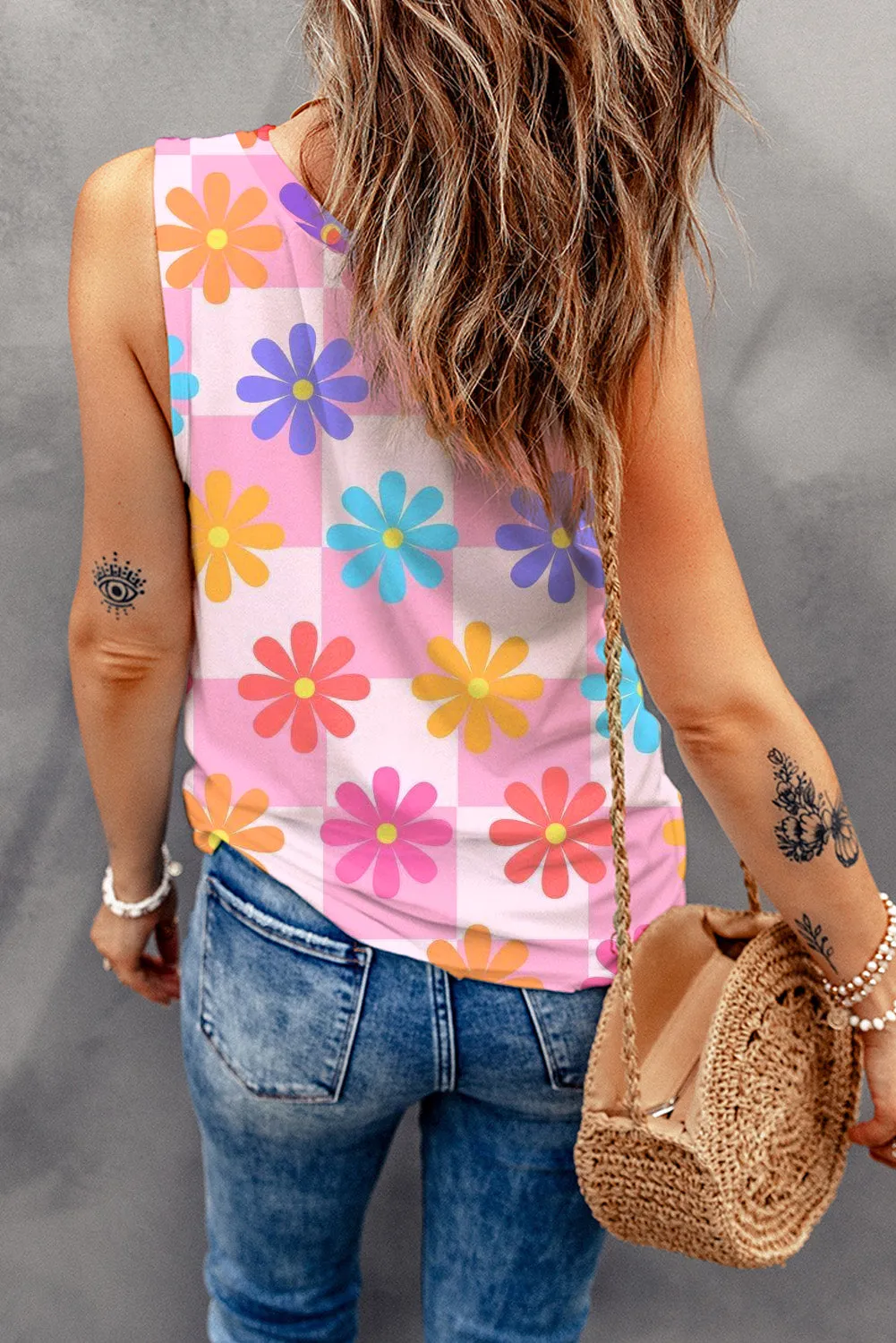 Donna Floral Tank