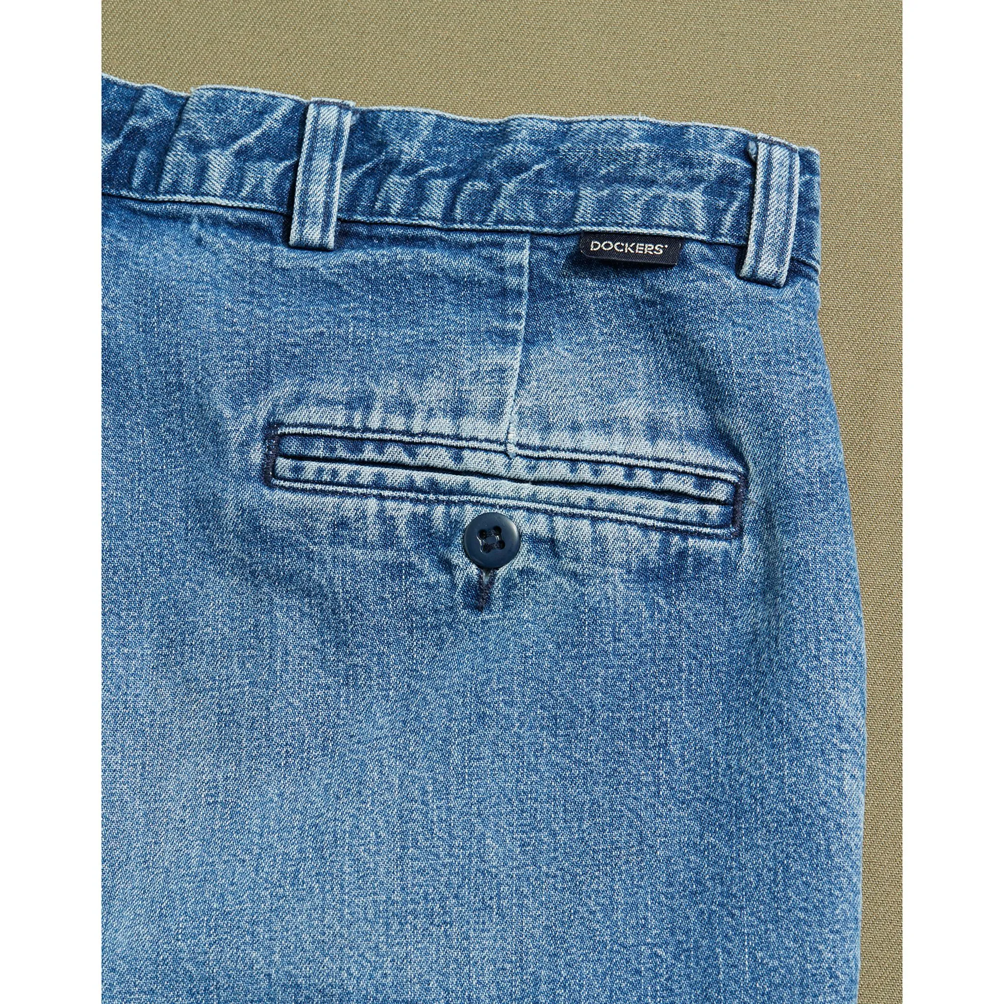 Double Pleated Denim Pants - 32 x 31